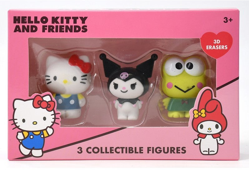 Hello Kitty 3D Erasers Gumki Keromi 3pak