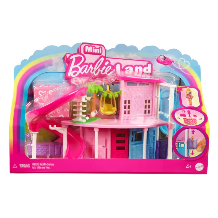 Zestaw Mattel Barbie Barbieland Mini domek i lalka HYF45