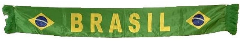 Szalik kibica Fan scarf knitted Brazylia Brazil
