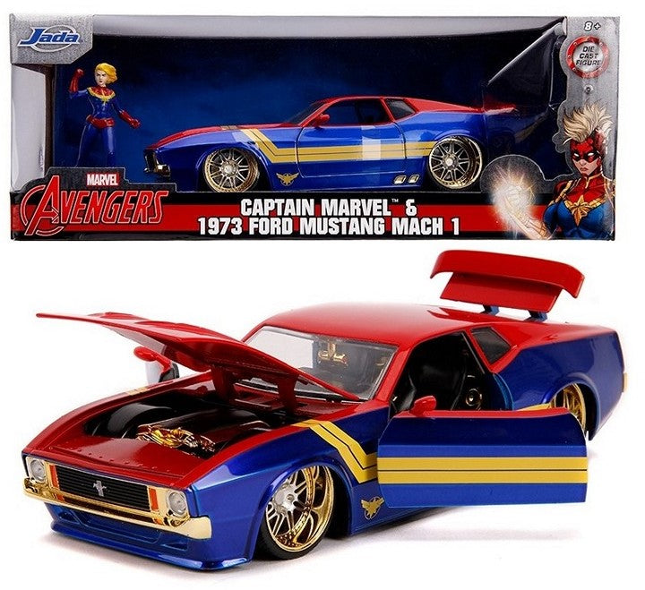 Jada Marvel Avengers Ford Mustang Mach I Captain Amerika 1:24