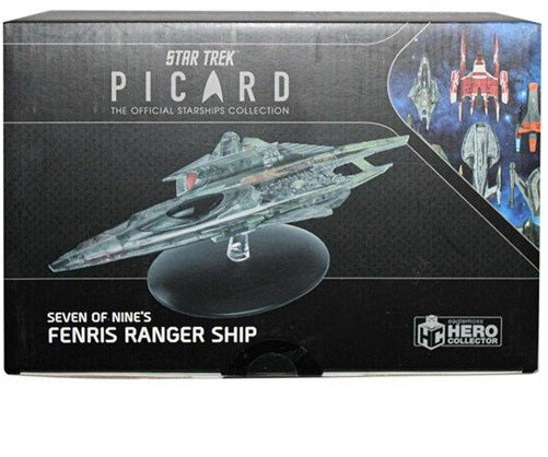 Model kolekcjonerski statku Eaglemoss Star Trek Seven of Nine's Fenris Ranger 22cm