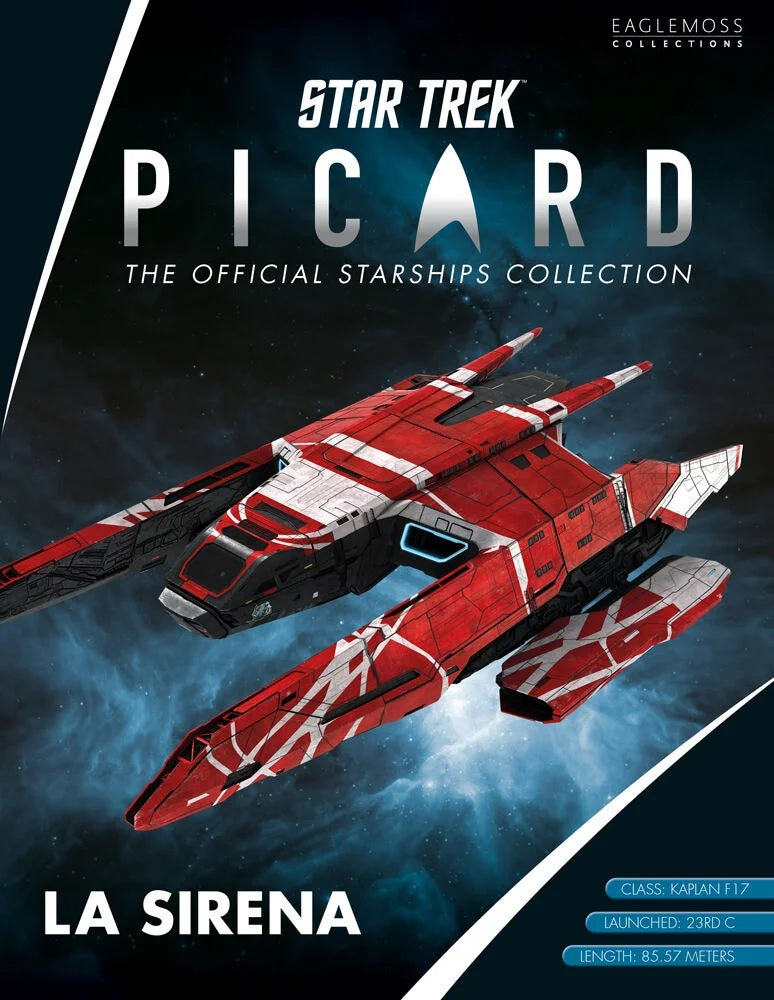 Model kolekcjonerski statku Star Trek Picard La Sirena Starship 23cm