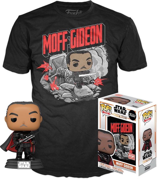 Funko POP! Tees Star Wars Moff Gideon Glow 380 figurka+T-shirt L