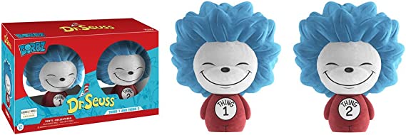 FUNKO DORBZ Dr Seuss thing 1 i thing 2 flocked 2pak