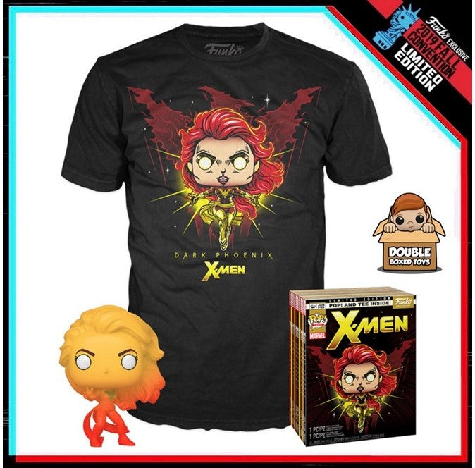 Funko POP! X-Men Dark Phoenix figurka+T-shirt Black S Limited Edition