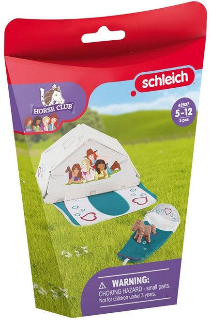 Schleich Camping Horse Club zestaw koń namiot akcesoria zabawka dla dzieci