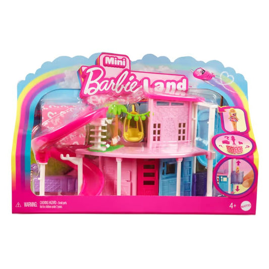 Zestaw Mattel Barbie Barbieland Mini domek i lalka HYF45