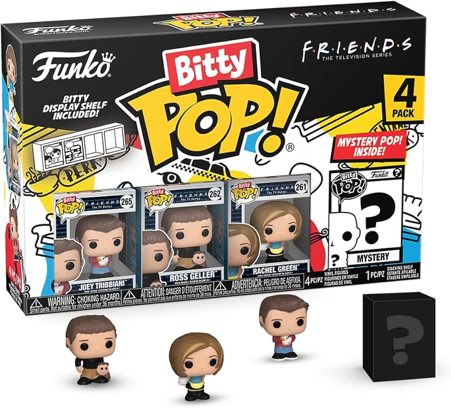 Funko Bitty POP! Friends Joey Ross Rache 2cm 4pak