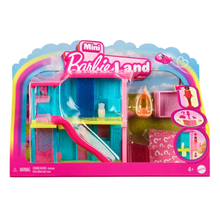 Zestaw Mattel Barbie Barbieland Mini domek i lalka HYF46