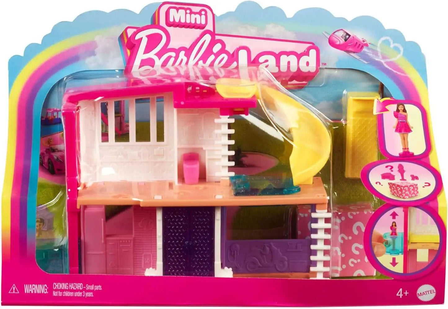 Zestaw Mattel Barbie Barbieland Mini domek i lalka HYF47