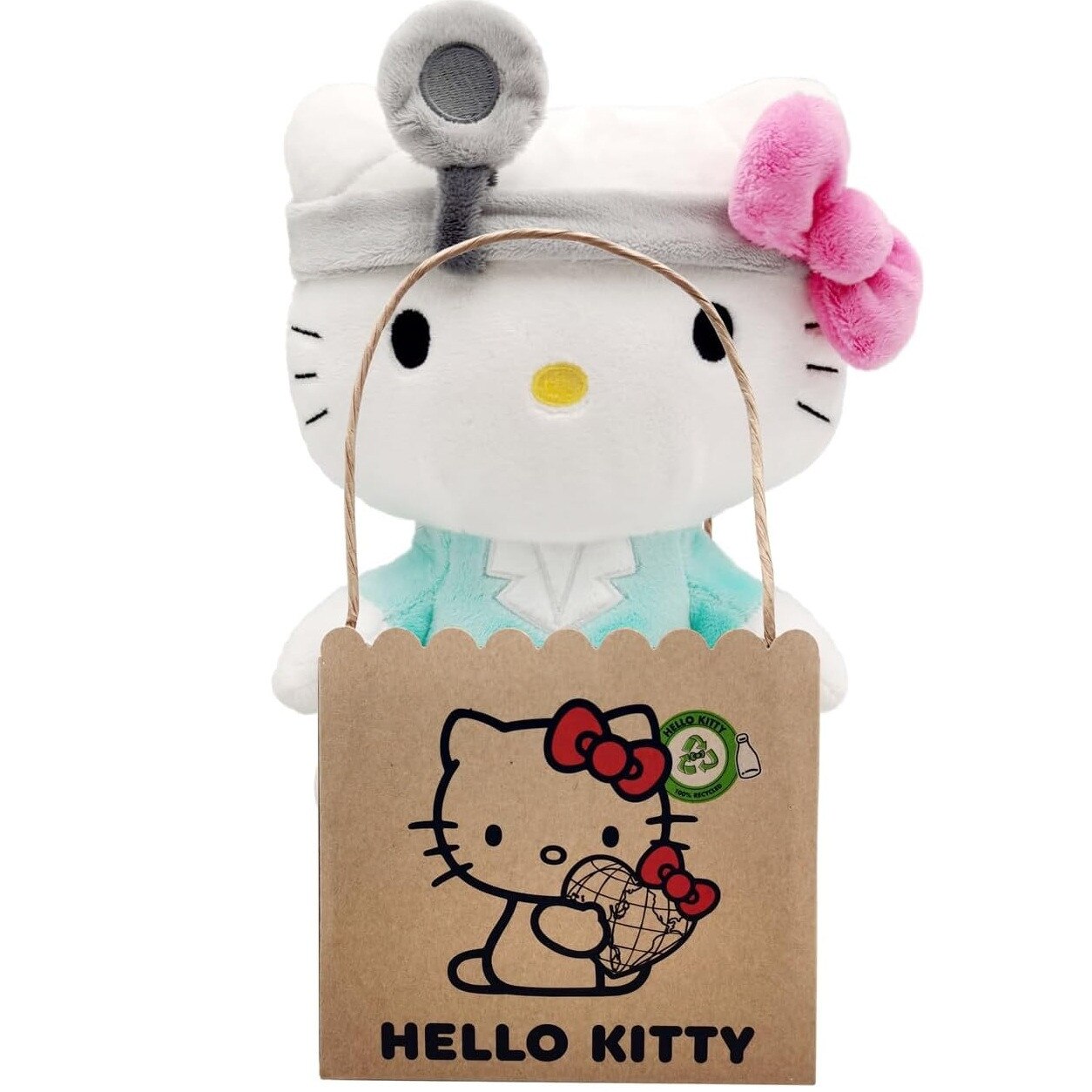 Hello Kitty Maskotka Kotek Doktor Giftbag 27cm