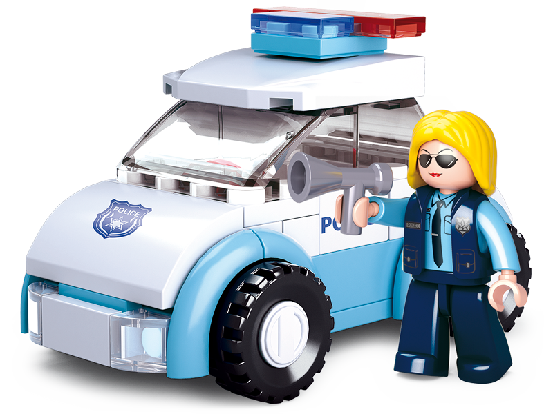 Klocki SLUBAN Policjantka 68 el. M38-B0600B