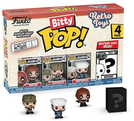 Funko Bitty POP! Retro Toys Gi Joe Zartan Colonel Shipwreck 4pak