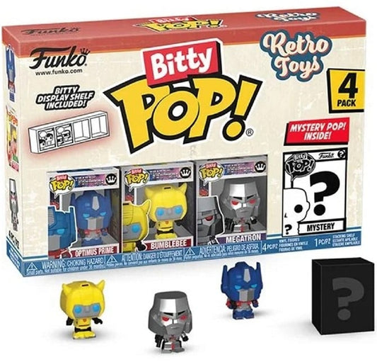 Funko Bitty POP! Retro Toys Optimus Bumblebee Megatron 2cm 4pak