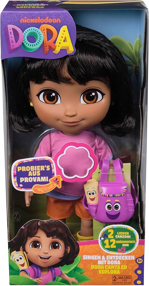 Lalka Dora Explorer Interaktywna dźwięk 35cm
