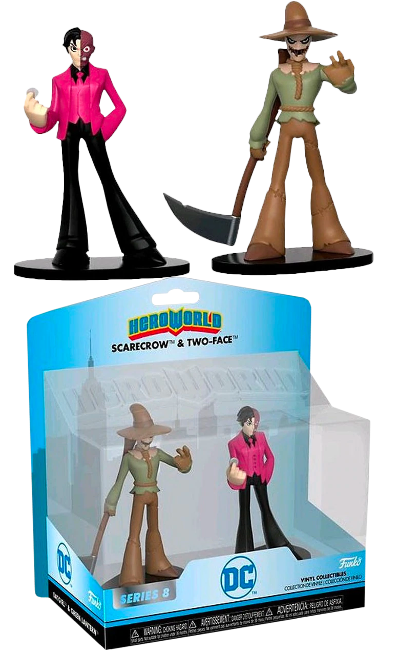 FUNKO Heroworld 2pak Scarecrow & Two Face