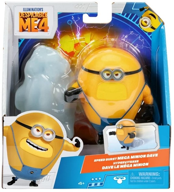 Zestaw Despicable Me 4 Crash&Roll Mega Minion Dave 10cm