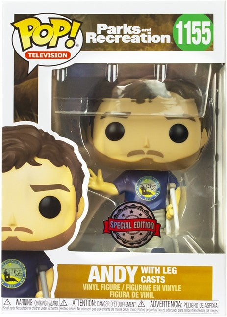 Funko POP! TV Parks & Recreation Andy 1155 Second Edition