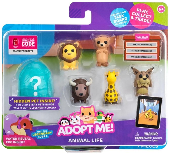Jazwares Adopt Me Animal Life kod Roblox 6pak