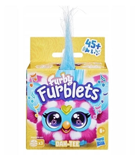 Maskotka interaktywna zwierzątko Furby Furblets Dah Tee śpiewa tańczy plusz Furbiś klips