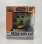 Funko Mini Figures Star Wars Grogu with cup 36 5cm